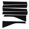 6PCS Door Window Pillar Post Trim PC Glossy Black Window Pillar Molding Cover Replacement for JAZZ