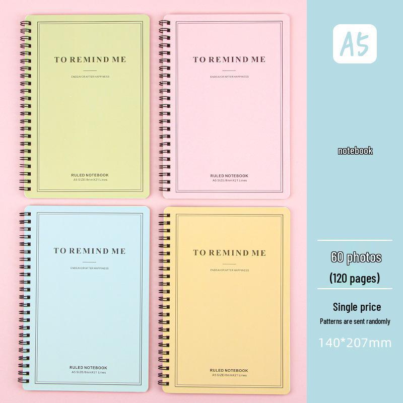 Creative Cute Cartoon A5 Loose-leaf Student Lined Notebook