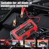 Full Intelligent Intelligent Pulse Repair Lead-Acid Battery Charger Car Motorcycle Battery 6V/12V 1.5A Multiple Protection Full Charge Self-stop