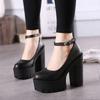 Lus ize  ew 2 Primavera Outono Casual Sapatos de Salto Alto Sexy uslana orshunova Saltos Grossos Plataforma Pumps