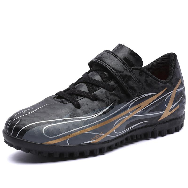 Children's Professional Velcro Spike Broken Ding Football Shoes Boys' Students Breathable Training Non-slip Competition Shoes