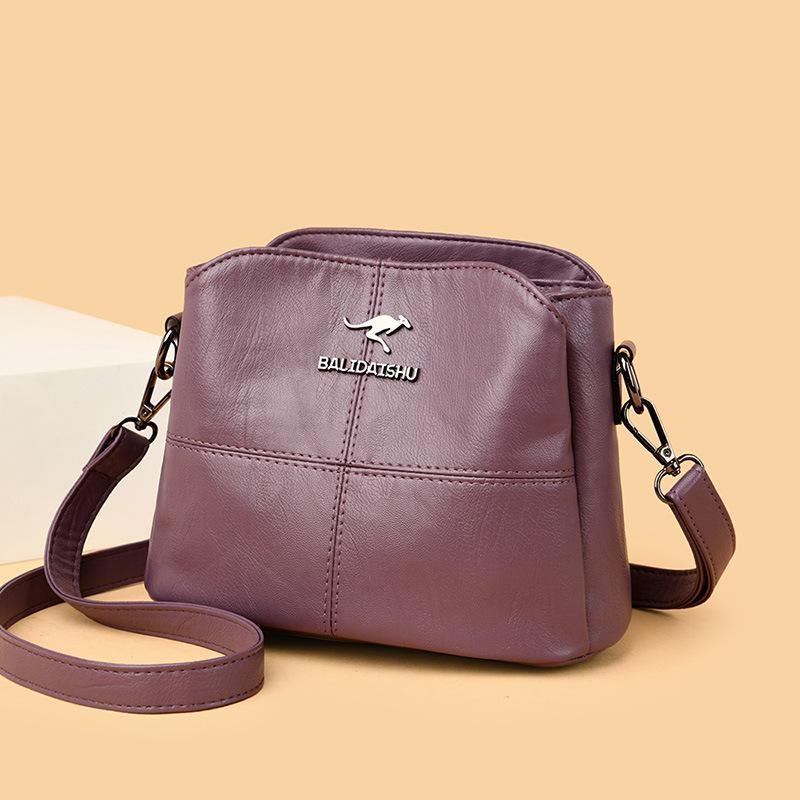 Single-shoulder Crossbody Mom Bag - Simple and Versatile, Featuring A Patchwork Design for Middle-aged Moms