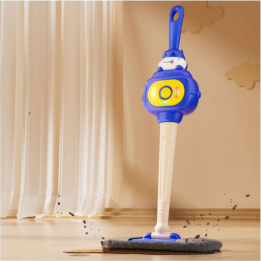 Mopa de juguete educativa para niños simula la diversión de la limpieza de las tareas domésticas, juego de rol, juego de simulación, regalo de Navidad para niños y niñas