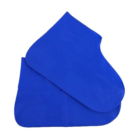 1 Pair Waterproof Shoe Cover Outdoor Non-slip Overshoes Galoshes Reusable Foldable Rain Boot Shoes Protector Cover for Men Women