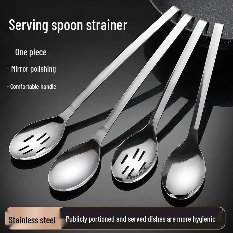 Heat-Insulated Stainless Steel Serving Spoon Set