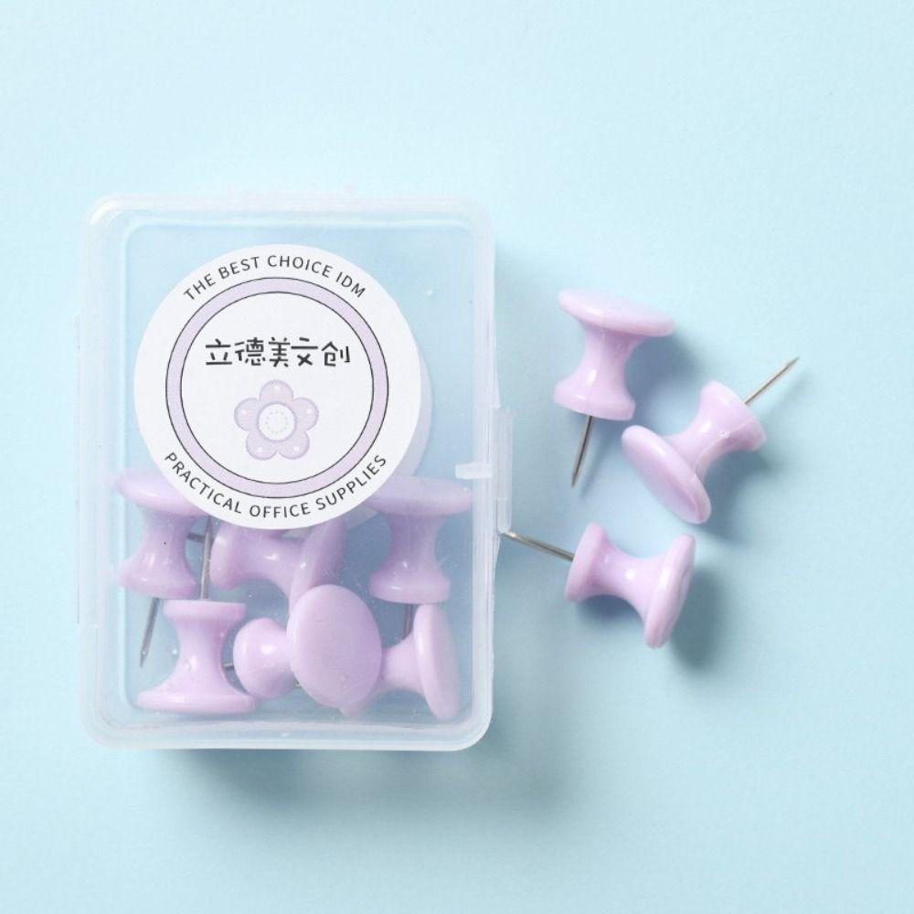 Fixing Pin Board Push Pin Macaron Color Thumb Tacks Boxed Pushpin Thumbtac  Stationery