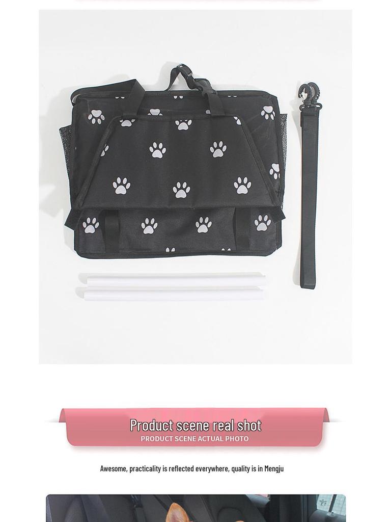 Pet Car Seat Pad: Safe Booster & Anti-Dirty Bed for Dogs & Cats