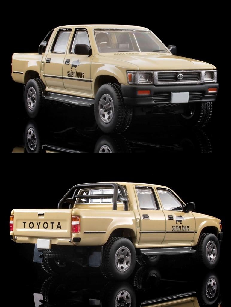 Tomytec Kaiyodo x Tomica Limited Vintage DioColle 64 #CarSnap 29a Safari 2 (Toyota Hilux 4WD Pickup with Double Cab) ABS Resin and PVC Figures and