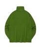 FALLETT Wool Tencel Turtleneck Long Sleeve Green