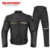 Motorcycle Riding Jacket Pants Set Waterproof Protective Gear Street Racing Touring