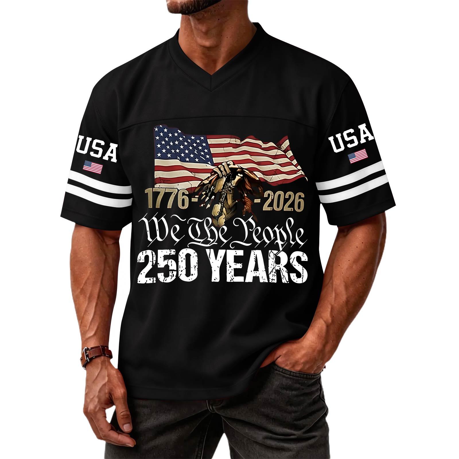 

Men s Casual Fashion V-Neck Independence Day Print Short Sleeve Sports T-Shirt Top L чёрный