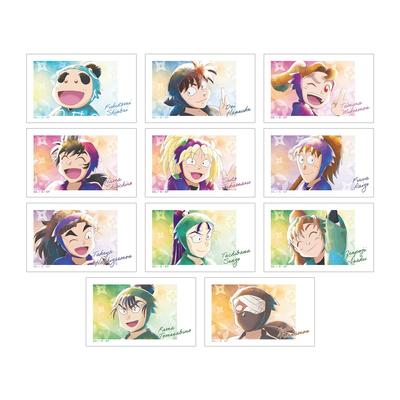 Nintama Rantaro Trading Ani Art Aqua Label Illustration Card ver.B 11-Pack Box