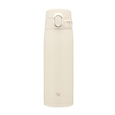 Zojirushi Mahobin Edelstahlbecher, Wasserflasche, großes Fassungsvermögen, 600 ml, One-Touch-Typ, nahtlos, nur 3 Wartungspunkte, Sandbeige, SM-VB60-CM