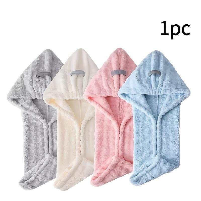

1pc Wide-Tailed Large Size Hair Drying Cap, Super Absorbent Quick-Dry Hair Drying Cap Wide-Tailed Large Size Women S Bathing Cap 1pc серый