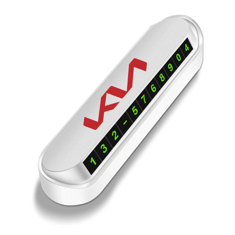 1Pcs Car Temporary Parking Card Phone Number Card Plate Sticker For Kia Rio Ceed Sportage Cerato Soul Sorento K2 K5 K6 K7 K8 Flip