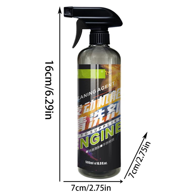 Auto-Motorreiniger-Spray, 16,9 oz, Fahrzeug-Motorraumreiniger, kein Waschen mit Wasser, Entfernung von Kohlenstoffablagerungen für die Motorpflege