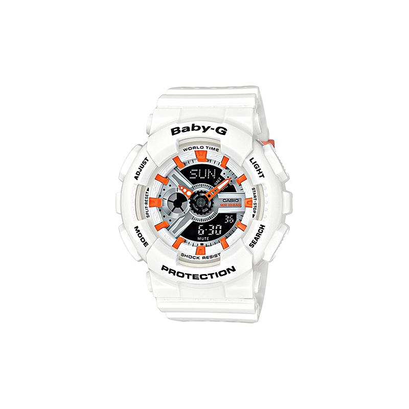

Casio BABY-G Theme Series Fashion Trend Vitality Street Classic Pointer Dual Display Sports Waterproof Quartz Movement Resin Strap BA-110PP-7A2 розовый