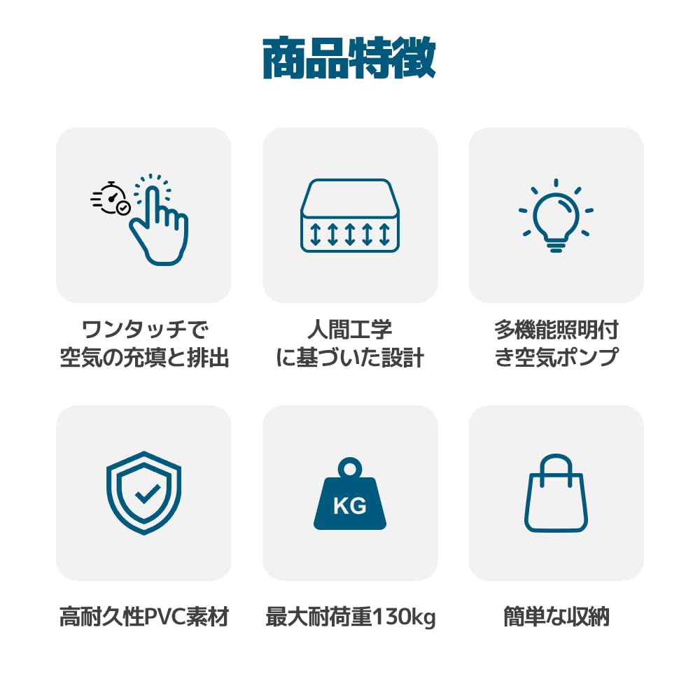 LVYUAN Air Bed with Electric USB Double Air Air Folding Cordless Inflator Automatic Inflation in 60 25cm Load Capacity Storage Bag Perfect for Spare