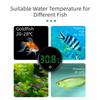 Selbstklebendes digitales Aquarium-Thermometer LED-Anzeige Externes Fischbecken-Thermometer Hohe Präzision Kabellos