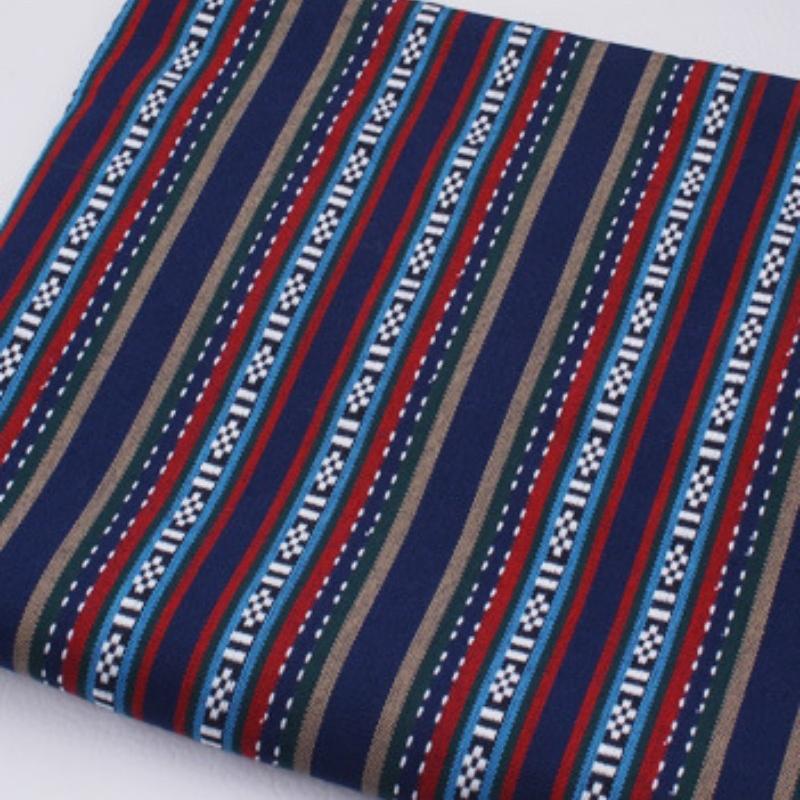 

100x148cm Linen Fabric Thicken Ethnic Fabric Printed Canvas Cloth Diy Handmade Sewing Patchwork Decoration 100% Polyester 100x148cm