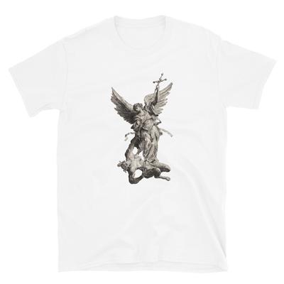 Saint Michael Killing Satan Historial Art Printed TShirt Unisex T-Shirt