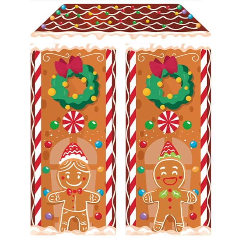 Festival Door Curtain Kits For Holiday Parties Multipurpose Wall Window Decoration Polyester Festival Accessory