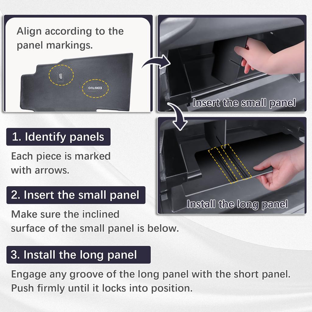 Organizér přihrádky spolujezdce pro Toyota 4Runner 2025+ Vnitřní úložný prostor Přihrádka přihrádky spolujezdce na středové konzoli Autopříslušenství