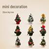 20cm Mini Christmas Tree Ornament - Festive Desktop Decoration for Holiday Display