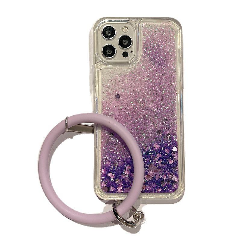 Xiaomi 12 Quicksand Case pro 11 Pro, Max2, CC9, 8 - Jednoduchý design pro mladé ženy s kroužkem na ruku.