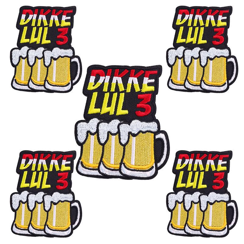 10pcs /Lots Netherland Carnival Patch Netherland Oeteldonk Emblem Full Embroidered Patches Iron On Patches For Clothing Sew Diy 