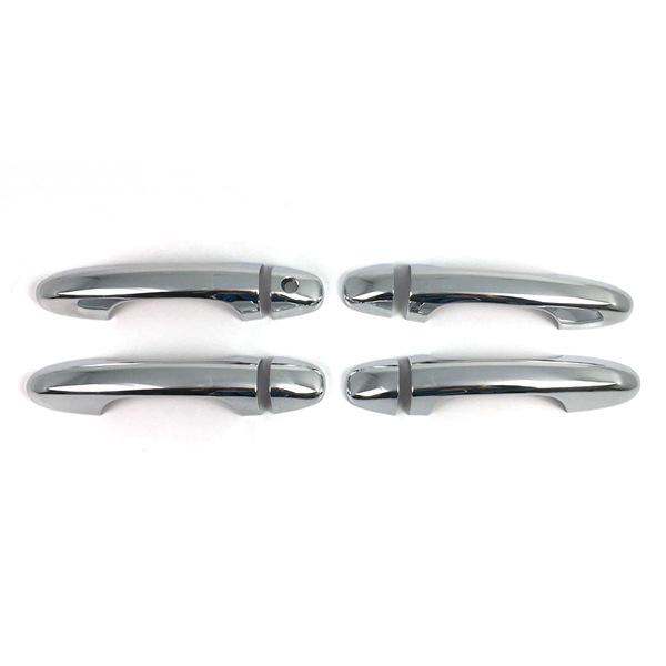 Silver ABS Exterior Door Handle Cover Sticker Set for Tacoma