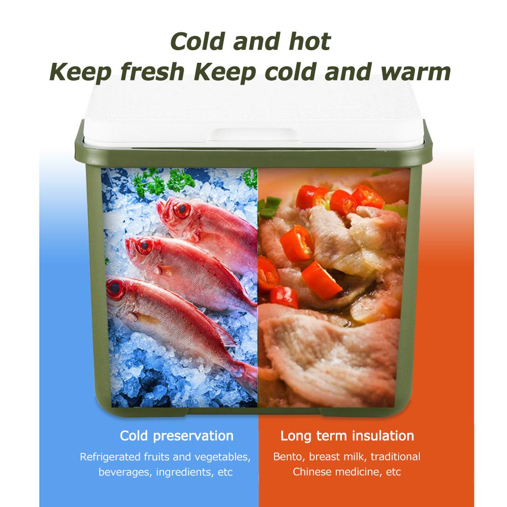 6L/13L Camping Ice Box Outdoor Fridge Cooler Fresh-Keep Large Capacity Portable Ice Bucket Incubator Refrigerator Car Ice Bucket