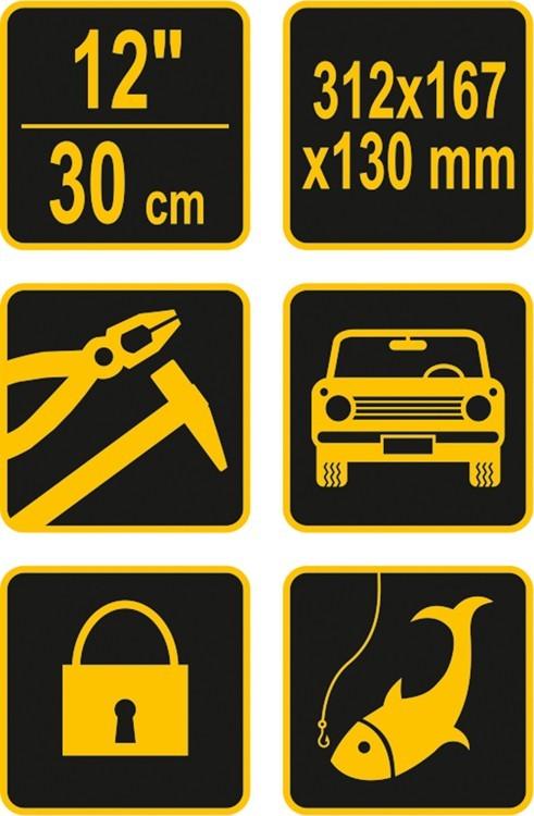 Plastic tool box pr-12'' 78811 VOREL