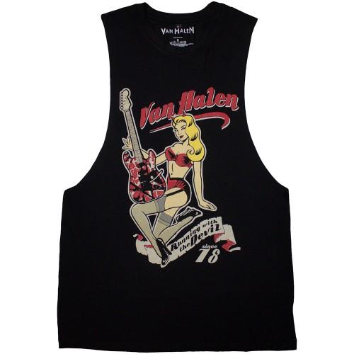 Van Halen Unisex Adult Running With The Devil Vest Top