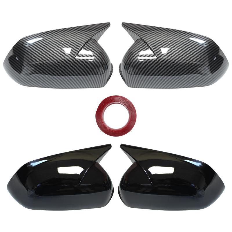 For Skoda Octavia MK2 A5 2004-2008 Glossy Black Side Mirror Cover Cap