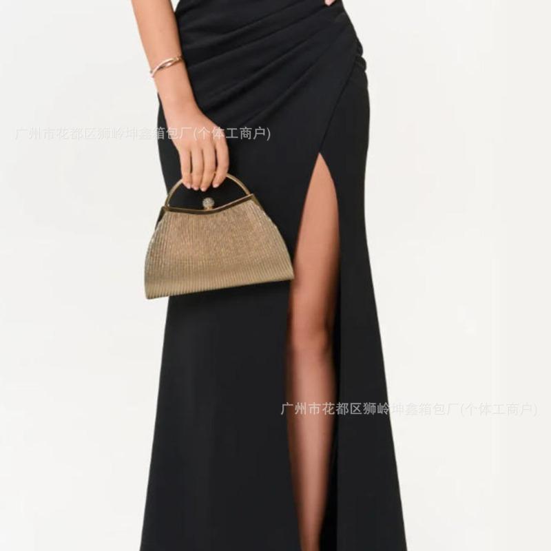 Torebki Damskie torebki Plisowane torebki Damskie torebki wieczorowe Niszowe damskie torebki listonoszki w stylu light luxury