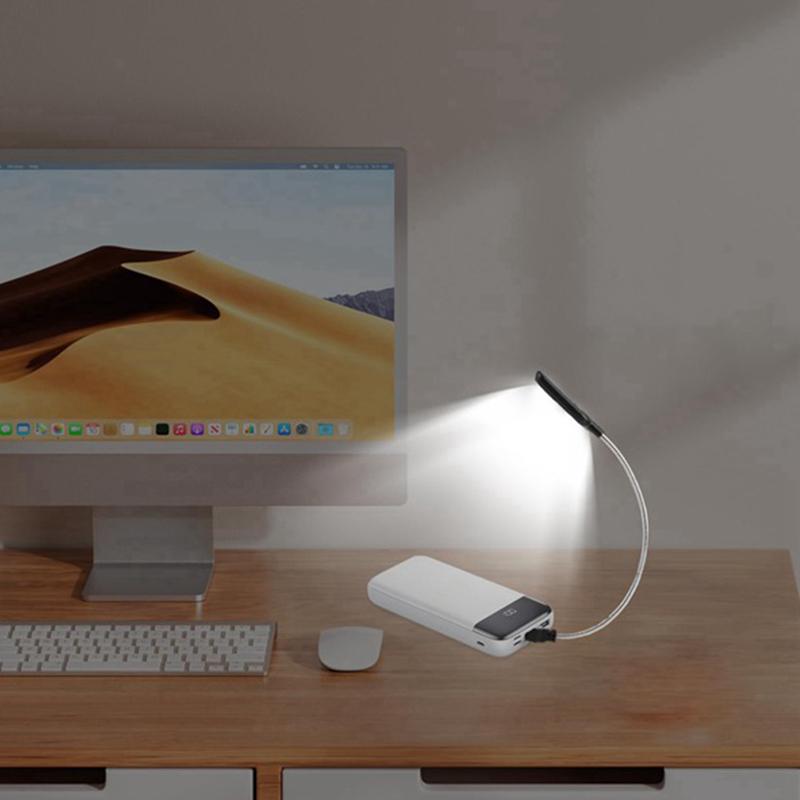 Portable LED Desk Lamp Ultra Light Foldable Eye Caring Soft Light for Travel Study Reading Working Use