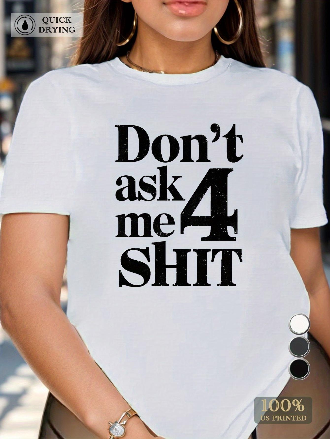 

DON T Women S Comfit T-Shirt This Minimalist Fresh And Stylish Women S Casual Sports T-Shirt Has a Round Neck And Short Sleeves S