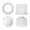 New Chocolate Sandwich Cookies Flowers Cookie Cutter Biscuit Mould Pressable Fondant Stamp New Year Cake Decor Baking Supplies