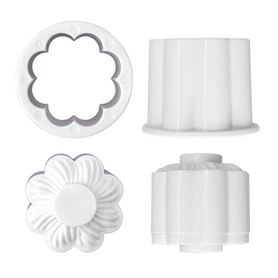 New Chocolate Sandwich Cookies Flowers Cookie Cutter Biscuit Mould Pressable Fondant Stamp New Year Cake Decor Baking Supplies