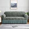 Stretch Fabric Full Cover Sofa Cover Sea Wave Pattern Dustproof Sofa Cover  Home Decoration