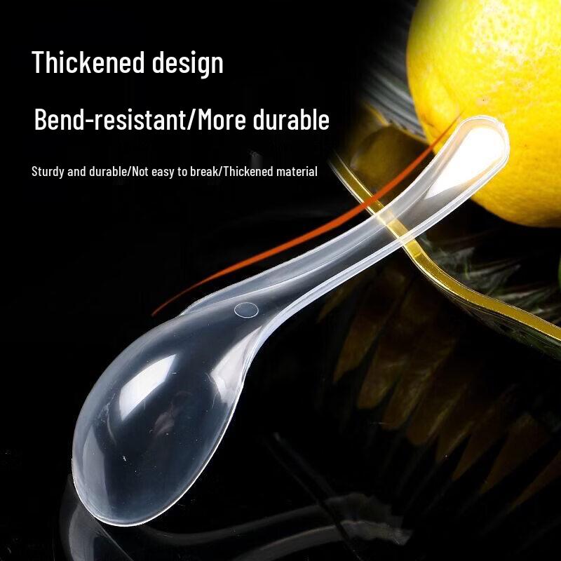 Individually Wrapped Disposable Plastic Spoons