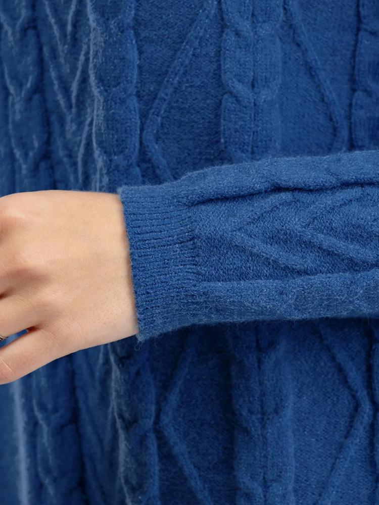 Herbst Winter Warm Verdicken Pullover für Damen Trainingsanzug Gestricktes 2-teiliges Set Rollkragen Strickpullover und Elastische Hosen Anzüge