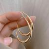 1 Pair Chic Hoop Earrings Minimalist Earrings, Exuding Elegance, Perfect for Ladies To Wear To Parties and Vacations