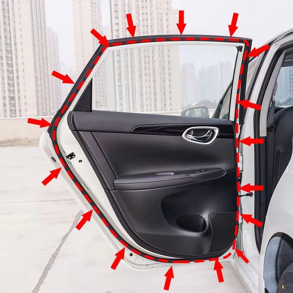 for Nissan Sentra 2013 2014 2015-2018 Left Front Door Car Door Weatherstrip Rubber Sealing Strip Car Accessories #82830-3SG0A