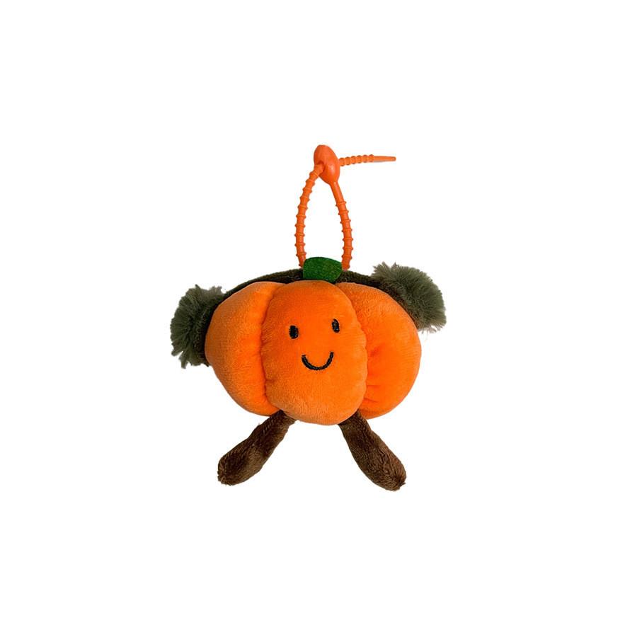 Headphone Playful Plush Pumpkin Doll Cute Bag Charm For Decoration Creative