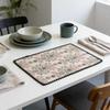 French Oil Painting Style Rectangular Placemat 30Cm*45Cm Living Room Coffee Table Restaurant Desktop Decor Dish Mat