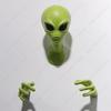 3D Halloween Items Green Alien  UFO Visitor Extraterrestrial Organism Monster  Study living room wall hanging ornament Gift