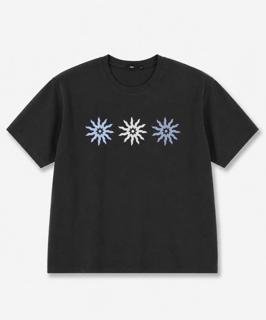 Ousa Vintage Solar Oversized Short Sleeve T-Shirt 7 Colors