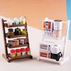 1Pcs Doll House Mini Furniture Decoration Accessories 1/12 Dollhouse Supermarket Display Shelf Bread Rack Flower Stand Model